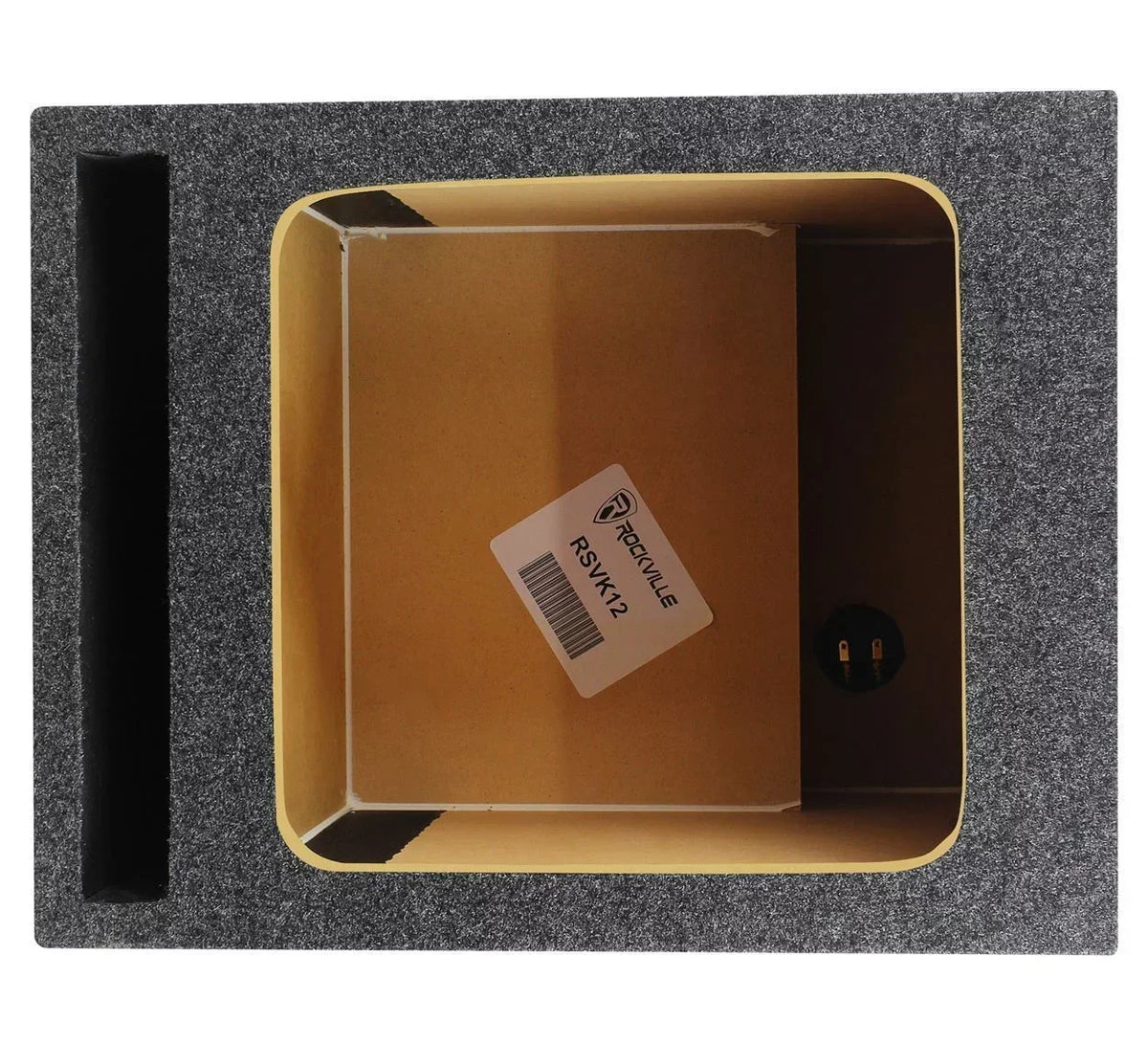 MTX 12in 500W RMS Square Car Audio Subwoofer Kit With Vented Enclosure - S6512-44