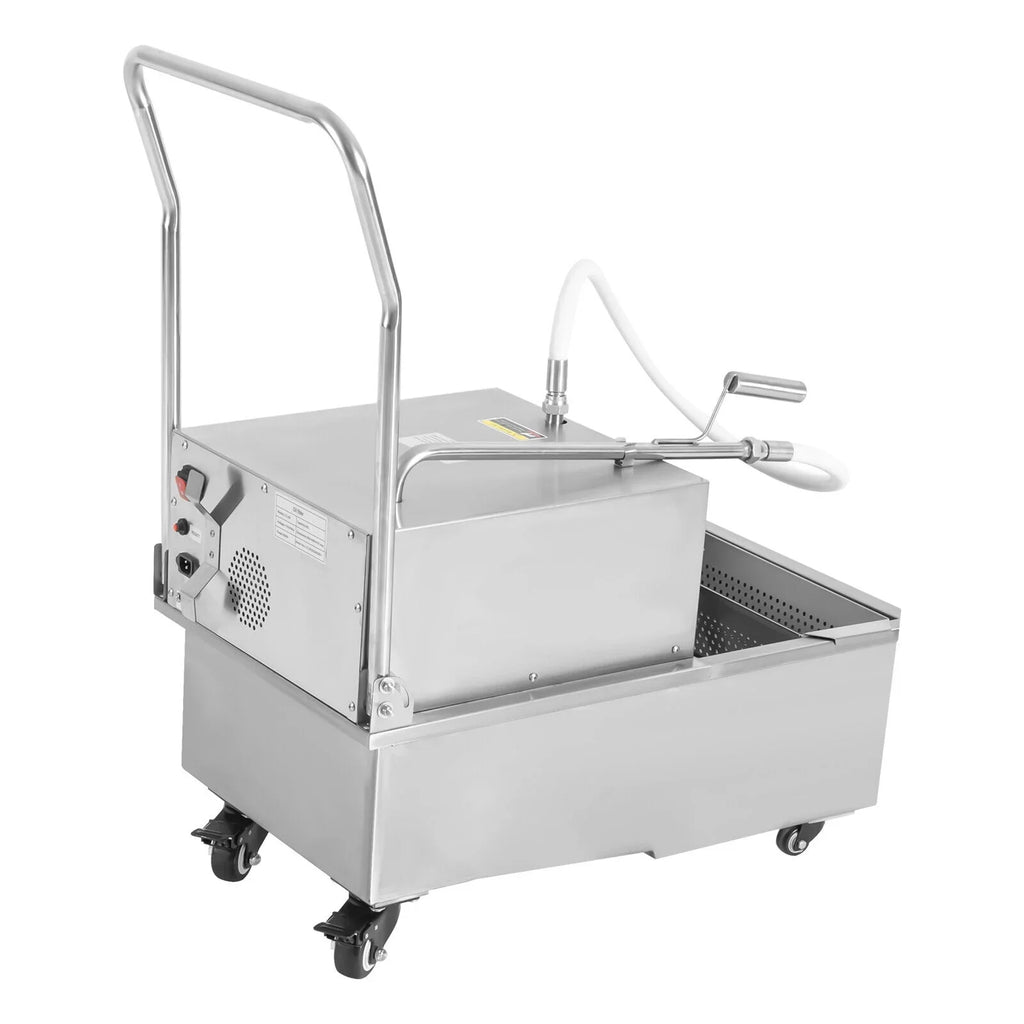 Miumaeov Commercial Fryer Oil Filter Cart 55L/14.5 Gal