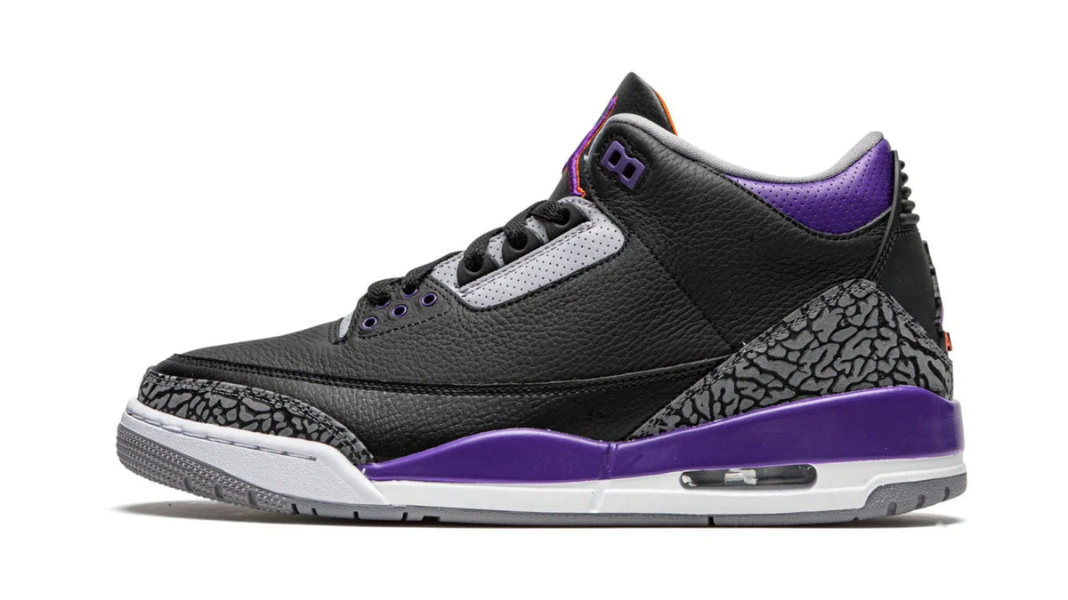 Jordan Brand Air Jordan 3 Retro Court Purple Sneakers