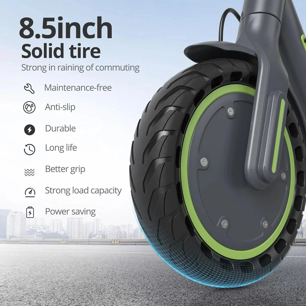 Roinside Electric Scooter, 8.5 in Solid Tires, 350W, 19 MPH, 21-23 Miles - UP12 Plus
