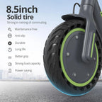 Roinside Electric Scooter, 8.5 in Solid Tires, 350W, 19 MPH, 21-23 Miles - UP12 Plus