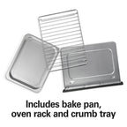 Hamilton Beach 2-in-1 Countertop Toaster Oven And Long Slot 2 Slice Toaster Combo - Stainless Steel