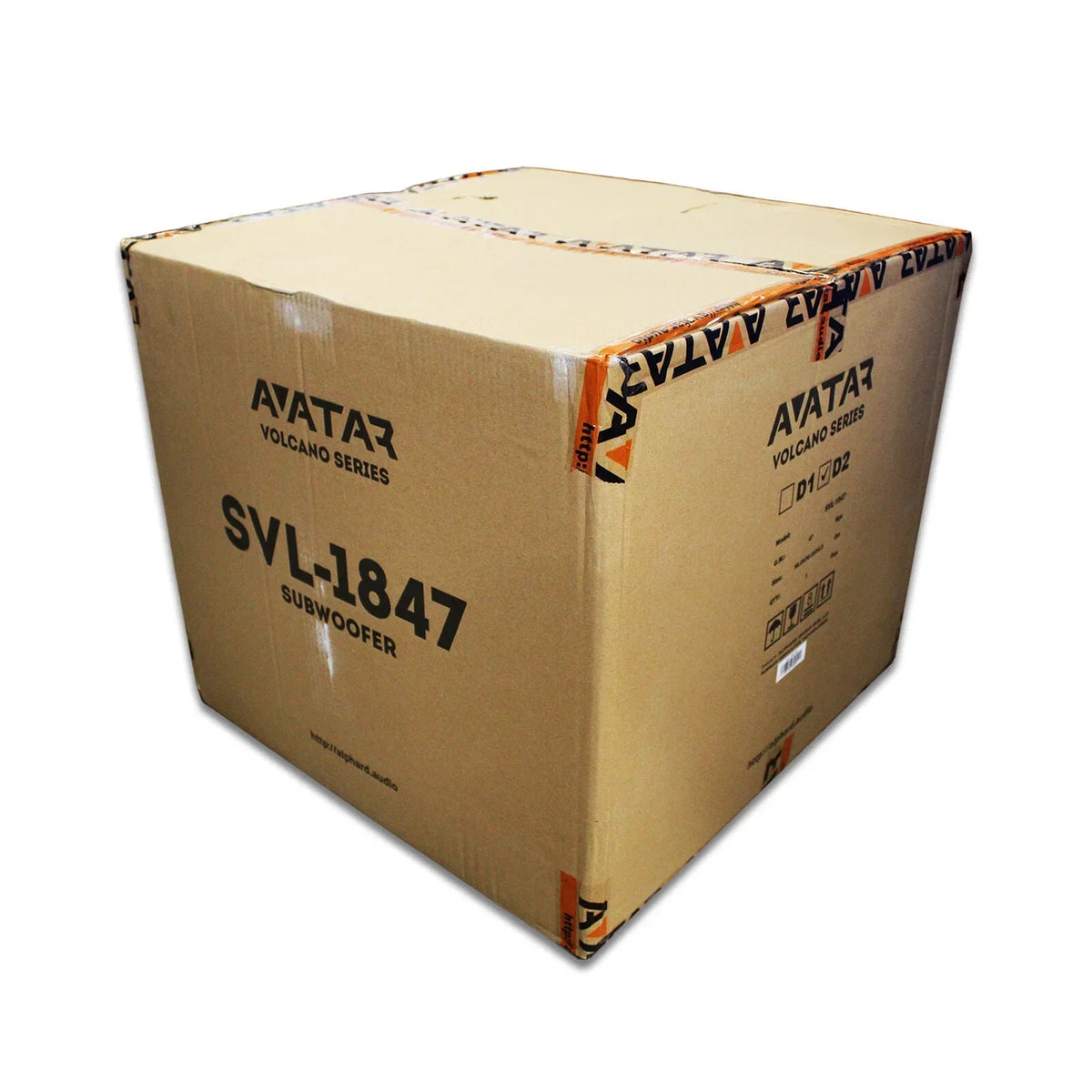 Avatar Car Audio Orange 18in Bass Subwoofer 2 Ohm 7600 Watts Peak - SVL-1847-D2