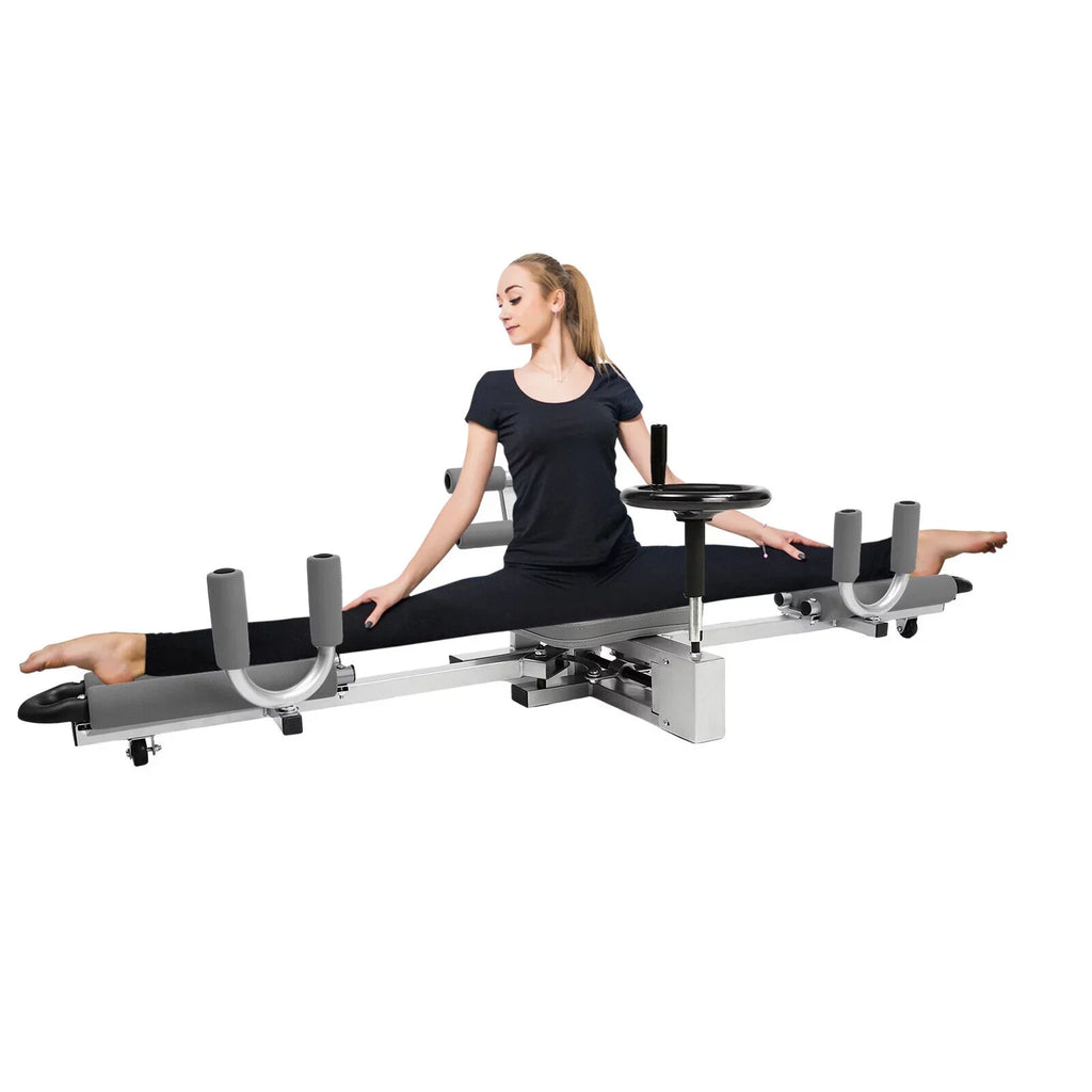 Leg Stretcher Training Machine, Steel, Gray, 330 lbs Capacity