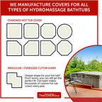Custom Replacement Spa Cover - Tapered 6 in, 5 in, or 4 in