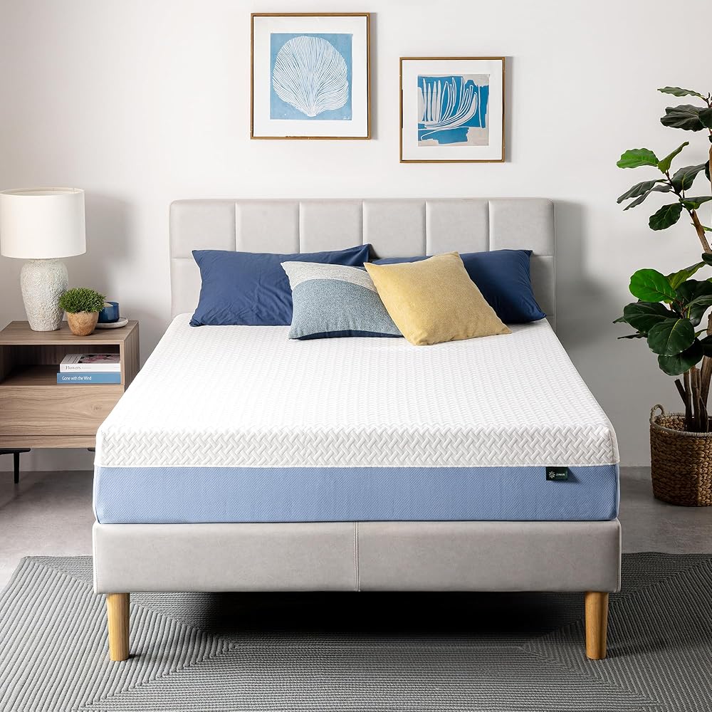 ZINUS Queen Cooling Essential Memory Foam Mattress, 10-Inch