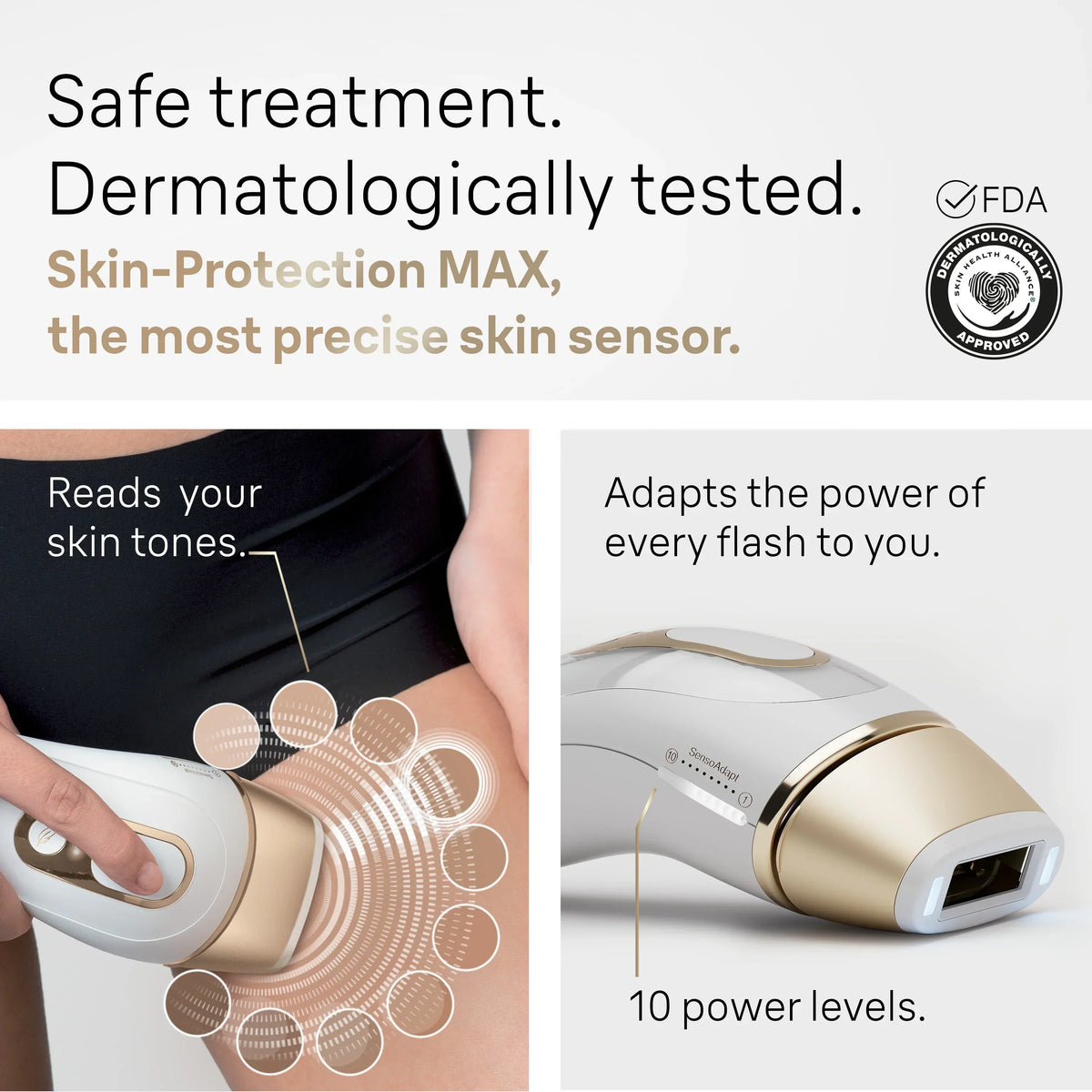 Braun Silk Expert Pro5 IPL Hair Removal Device, White-Gold - PL5147