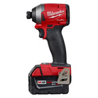Milwaukee M18 Fuel 1/4 in 18V Hex Impact Driver Kit With (2) 5Ah Batteries, Charger And Carrying Case - 2853-22