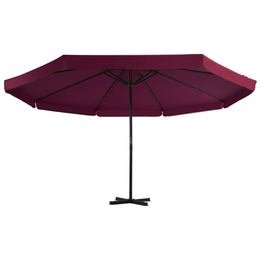 vidaXL Garden Parasol, Azure Blue Polyester With PA Coating, 196.9in x 118.1in