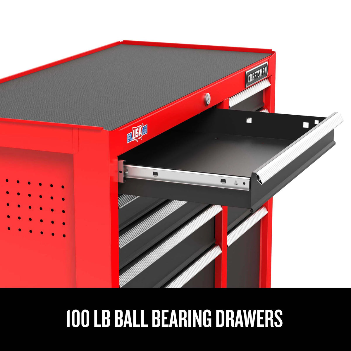 2000 Series 26-in W x 36.5-in H 5-Drawer Steel Rolling Tool Cabinet - Red