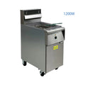Commercial Electric Deep Fryer, 40 lbs Capacity, 220V, 1200W, 2 Baskets