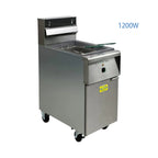 Commercial Electric Deep Fryer, 40 lbs Capacity, 220V, 1200W, 2 Baskets