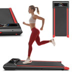 FLIMDER Portable Under Desk Walking Pad Treadmill, 2.5 HP, 265 lbs Capacity, LED Display - White Or Black