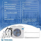MRCOOL Multi-Zone DIY 2-Zone Ductless Heat Pump - White
