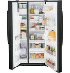 GE APPLIANCES Side By Side Freestanding Refrigerator - GSS23GGPBB