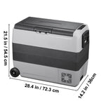 VEVOR Dual-Zone Car Refrigerator Freezer, 48QT - T45K
