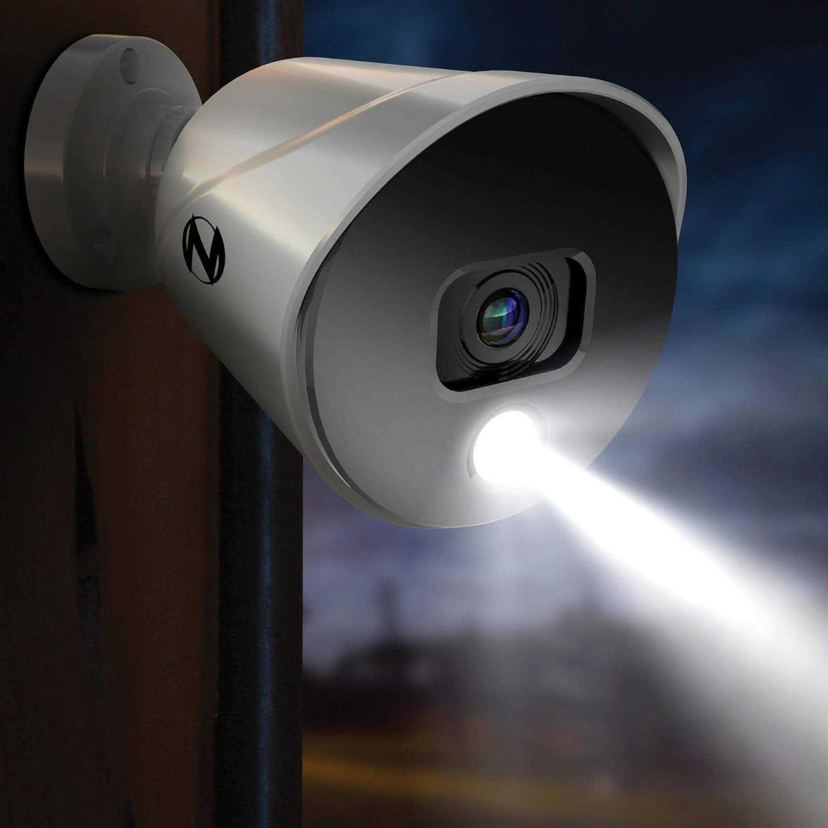 Night Owl 4 Channel 4K Bluetooth DVR With 1TB Hard Drive And 4 Wired 4K Spotlight Cameras