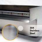Half Off Ponds Steel Elegance Stainless Steel Spillway, 24 in, 304 SS, 1.5 in Back Inlet