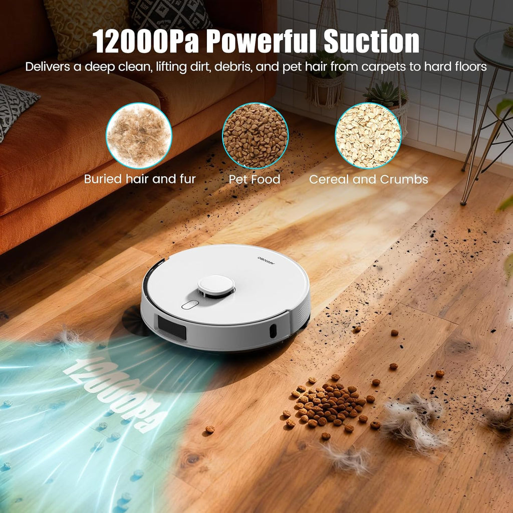 AIRROBO Robot Vacuum And Mop With Self-Emptying 75-Day Capacity