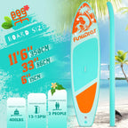 FunWater Inflatable Stand Up Paddle Board, 11 ft x 32 in x 6 in - SUP Paddle Accessories