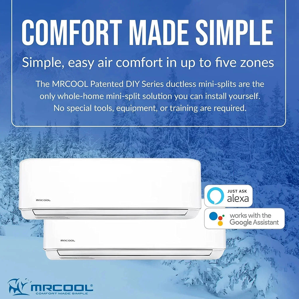 MRCOOL Multi-Zone DIY 2-Zone Ductless Heat Pump - White