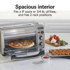Hamilton Beach 2-in-1 Countertop Toaster Oven And Long Slot 2 Slice Toaster Combo - Stainless Steel