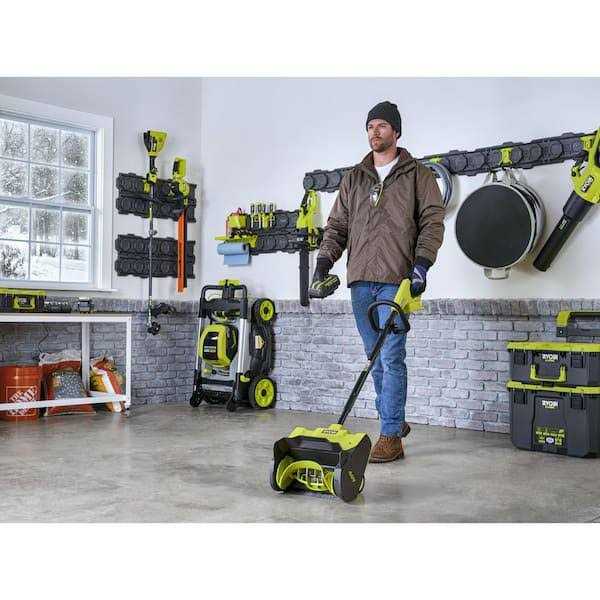 RYOBI 40V Cordless Electric Snow Shovel With 4.0 Ah Battery And Charger - 12 in