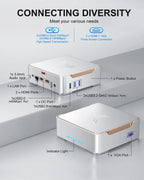KAMRUI GK3Plus Mini PC 16GB RAM 512GB M.2 SSD - Intel Alder Lake N95