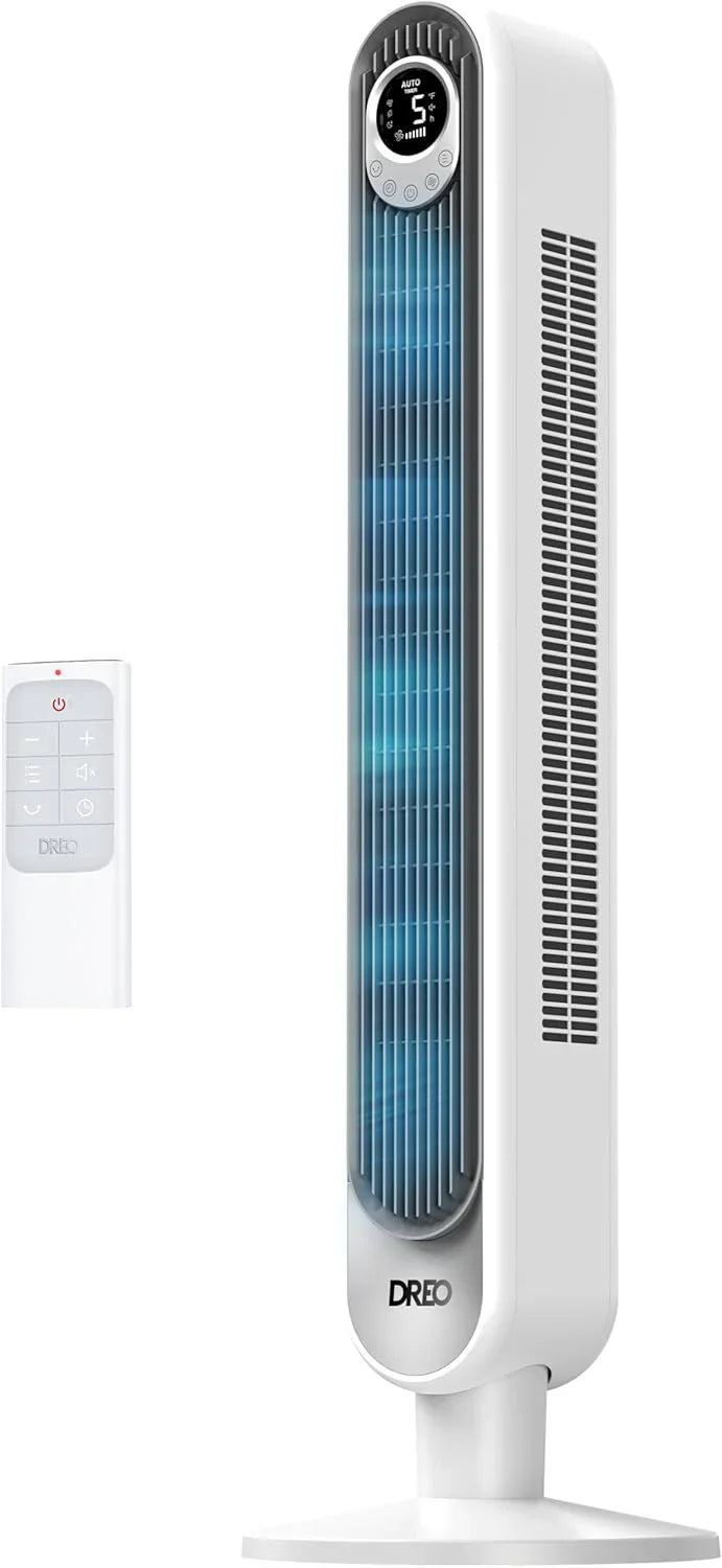 Dreo Smart Tower Fan With WiFi Voice Control, Remote, 6 Speeds, 4 Modes And 12H Timer