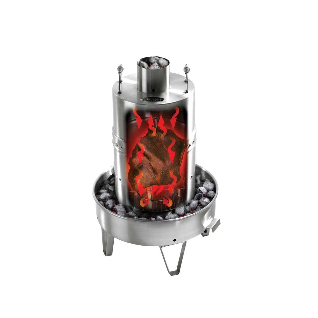 Orion Charcoal Cooker - Stainless Steel, 3 Cooking Grates