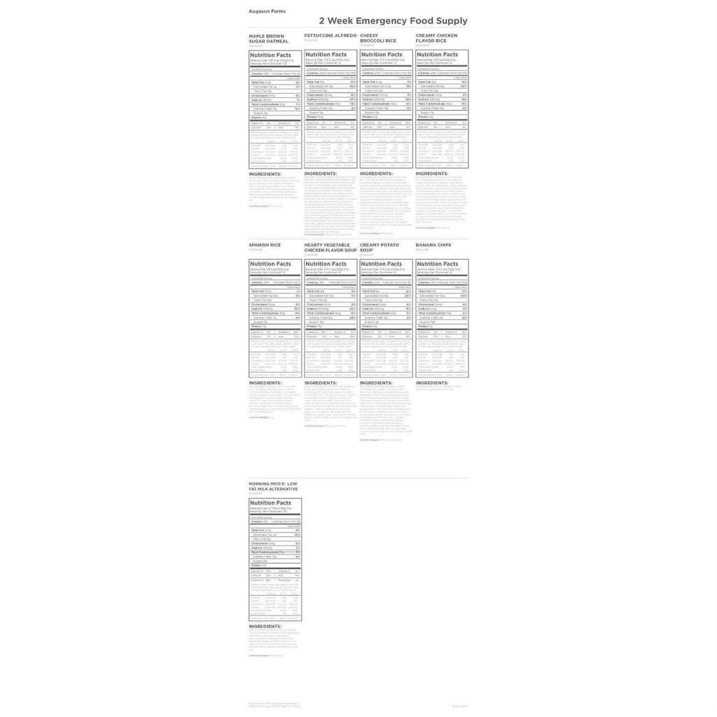 Augason Farms Emergency Food Supply - 2 Week, 1 Person, 140 Servings