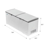 KoolMore Commercial Chest Freezer 77 in. 24 cu ft.
