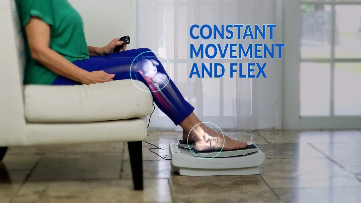 Leg Exercise Machine With 2-Speed Wireless Remote Control