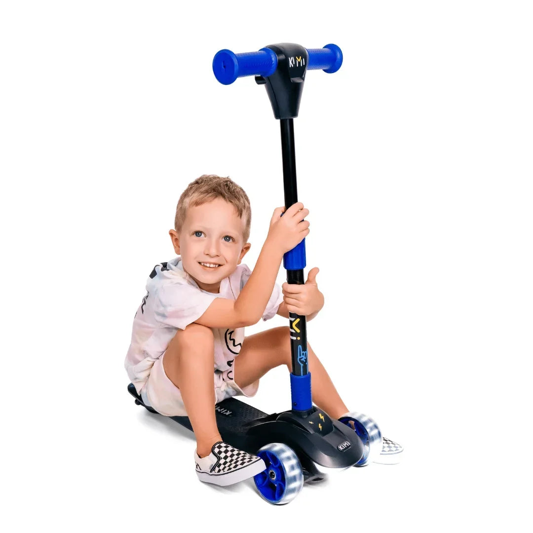 KIMI Kids 3-Wheel Electric Scooter, Adjustable, Ages 2-9, 5MPH, 10 Miles Range