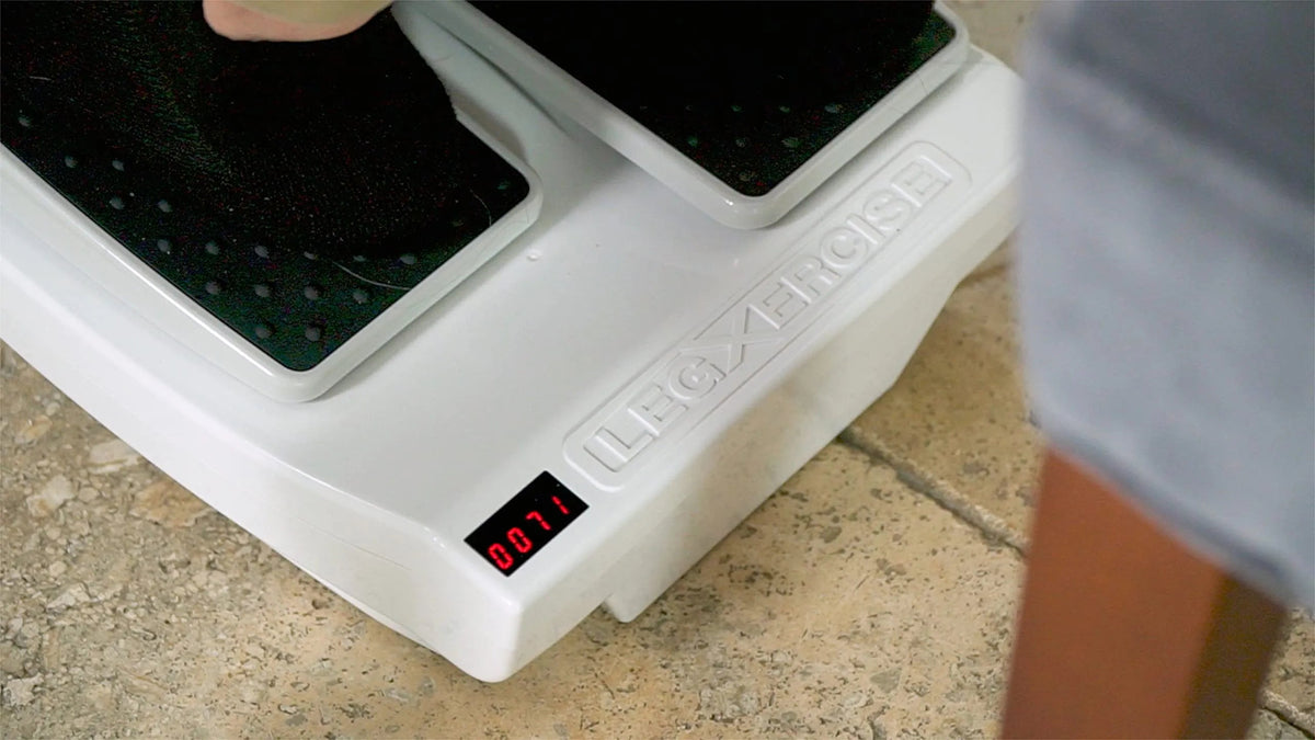 Leg Exercise Machine With 2-Speed Wireless Remote Control