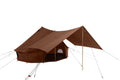 White Duck Outdoors Regatta Bell Tent Awning, Desert Red, 10 ft - Complete Canopy With Poles
