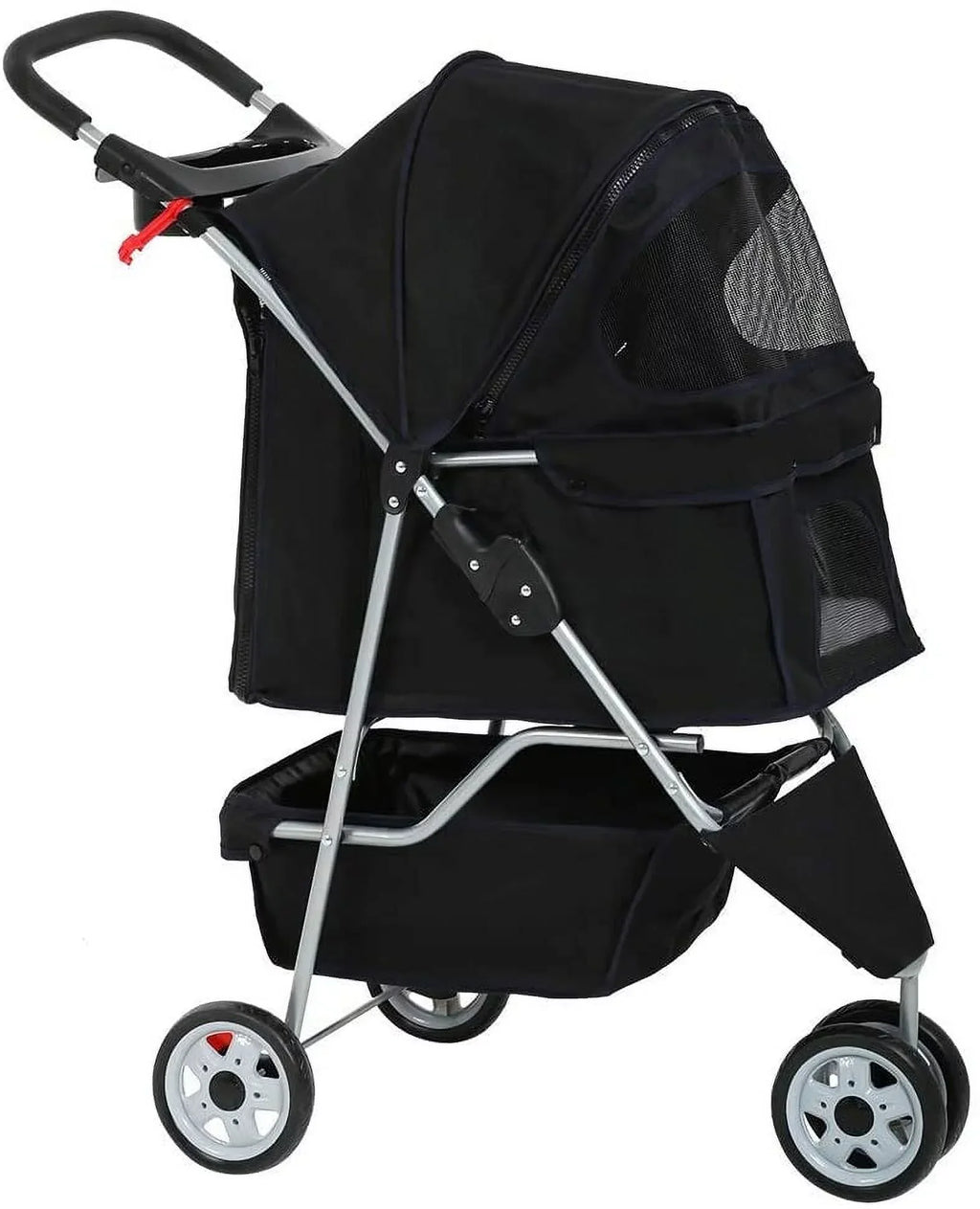 Bestpet Pet Stroller, 3 Wheels Travel Folding Carrier - T13