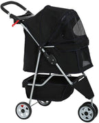 Bestpet Pet Stroller, 3 Wheels Travel Folding Carrier - T13