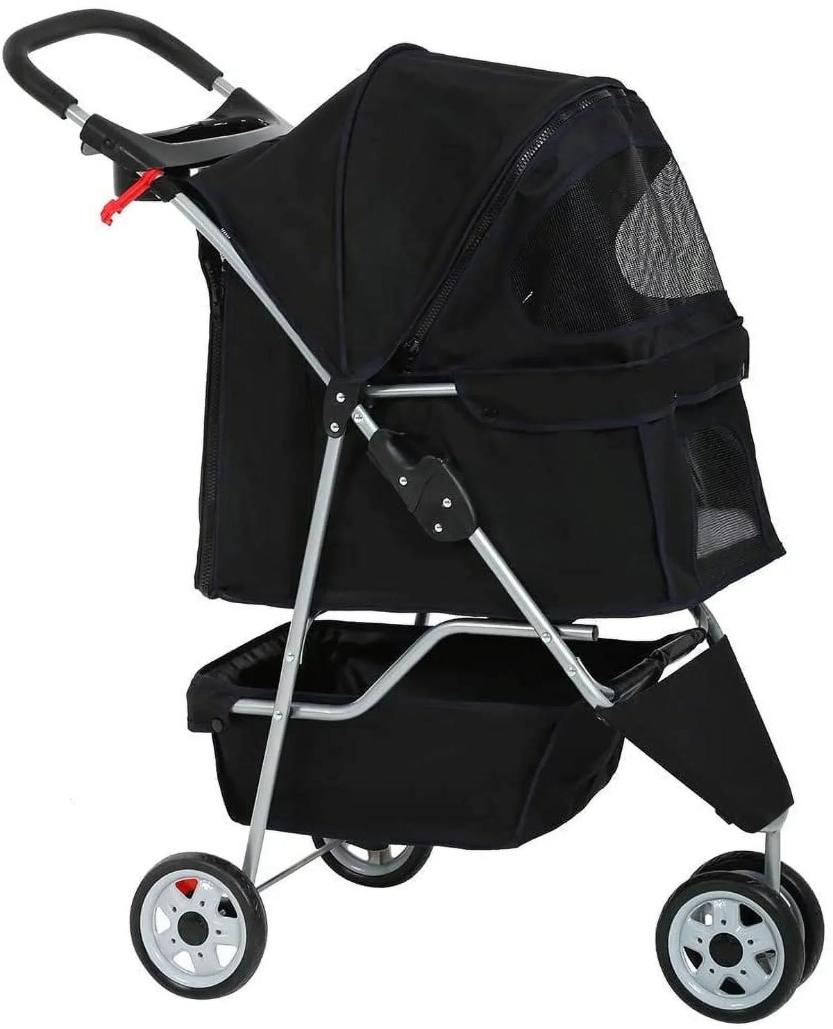 Bestpet Pet Stroller, 3 Wheels Travel Folding Carrier - T13
