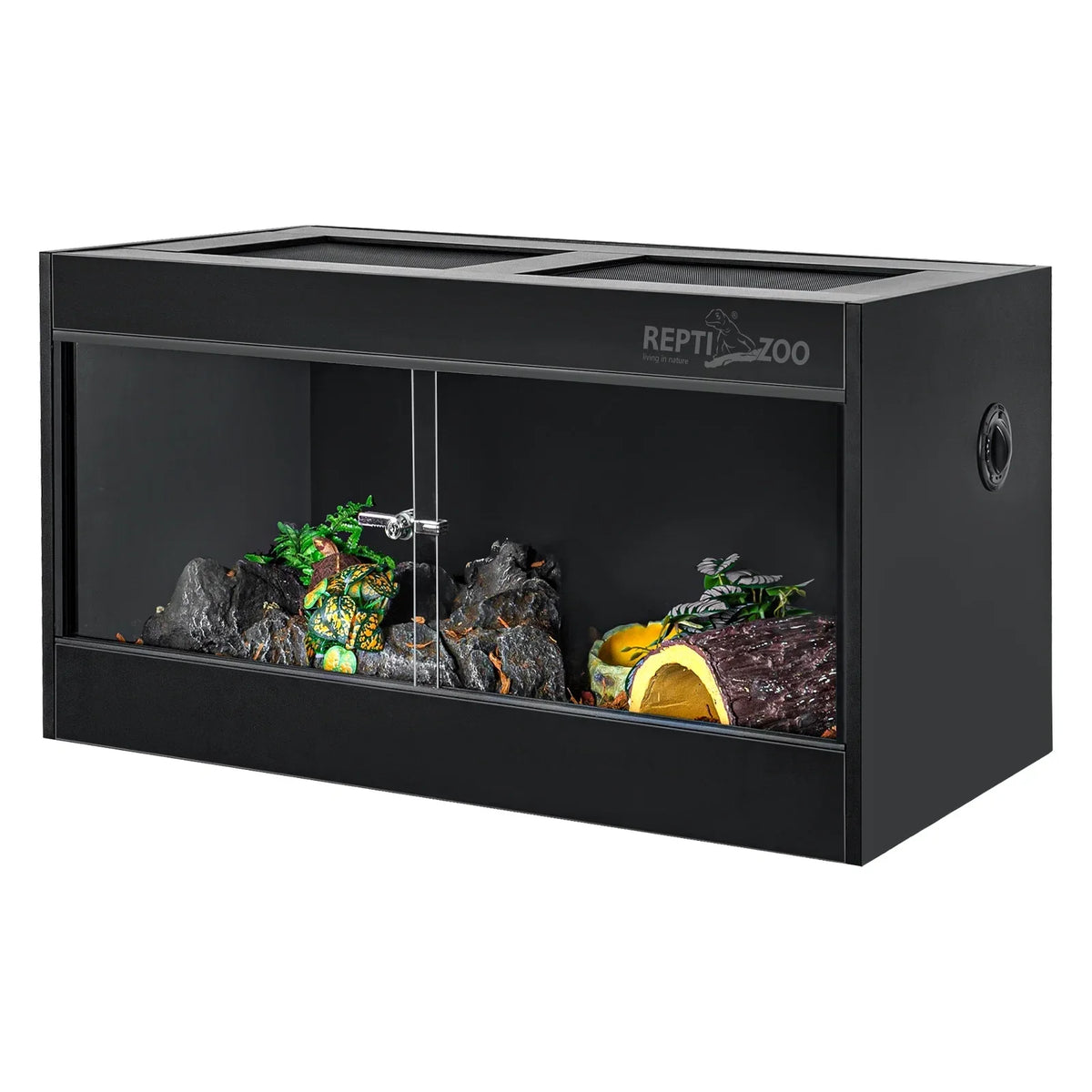 REPTIZOO 40 Gallon PVC Reptile Enclosure, 36x18x18, With Glass Sliding Door