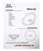 MTX Terminator TN12-02 12" 400 Watt Car Audio Subwoofer With Rockville RS12 Sealed Enclosure