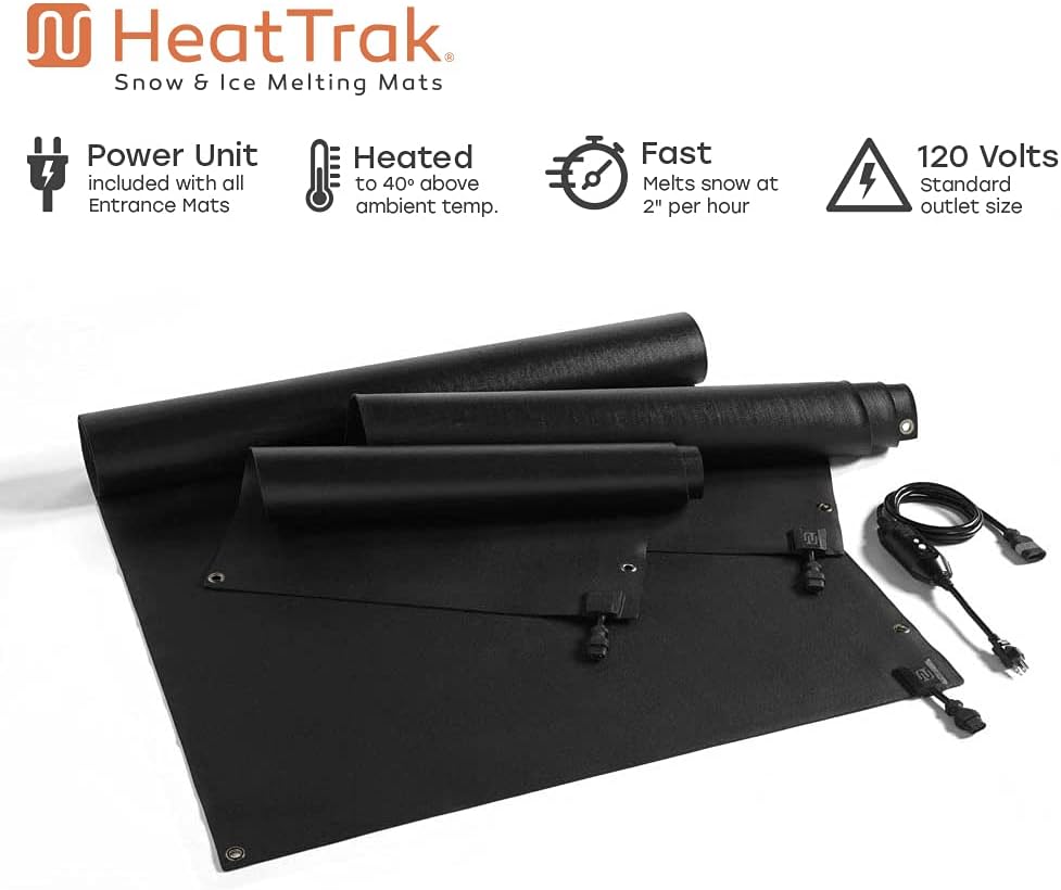 HeatTrak Heated Snow Melting Entrance Mat 24in x 36in