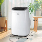 BLACK+DECKER Portable Air Conditioner 10,000 BTU for Rooms up to 450 Sq. Ft., White