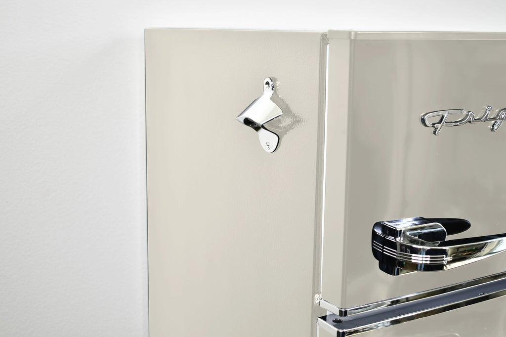 Frigidaire 3.1 Cu. Ft. 2-Door Retro Compact Refrigerator With Built-In Side Bottle Opener - Cream