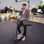 Electric Scooter With Solid Tires And Dual Braking - 350W/500W