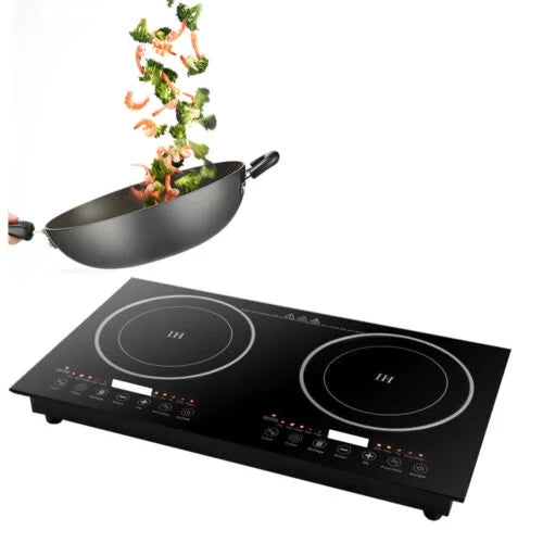 Portable Dual Induction Cooktop Countertop Hot Plate - 2400W