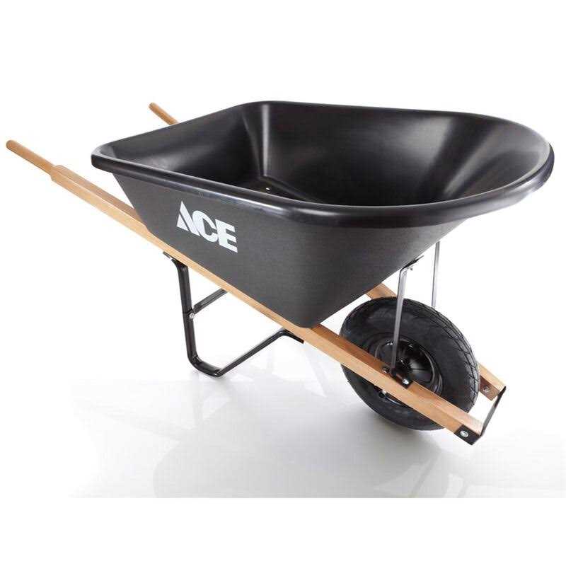 Ace Poly Residential Wheelbarrow 6 Cu Ft