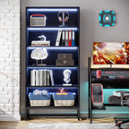 5-Tier Bookcase 31.5 Inch Wide x 11.81 Inch Deep x 70.87 Inch Tall - Sandalwood, Walnut, White, Black