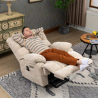 Comfort Stretch Power Lift Recliner Chair With 8-Point Vibration Massage, 24 in Seat Width, 25 in Seat Depth, 20 in Seat Height