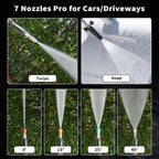 Commercial Electric Pressure Washer, 100bar 2.3GPM, 3HP PM Inverter Motor, 7 Nozzles